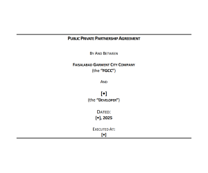 PPP Agreement For FCCI Building